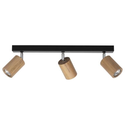 Plafonnier à spots LED MATTI 3xGU10/5W/230V, finition chêne