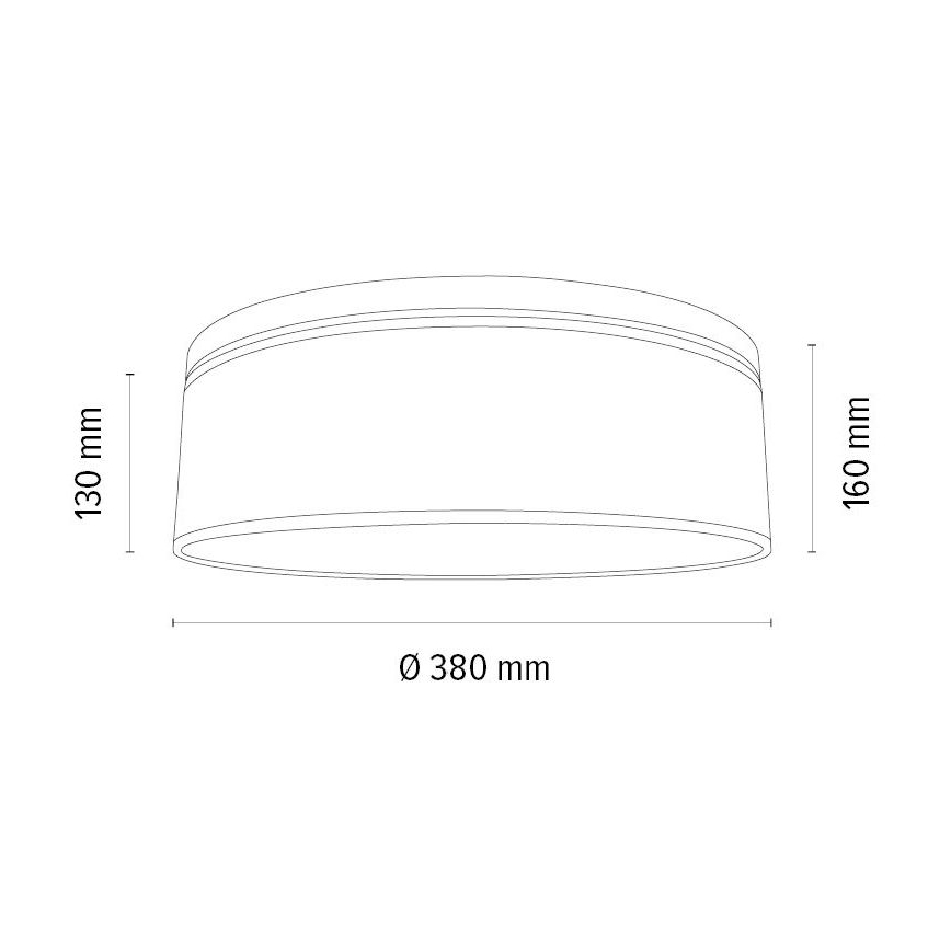 Plafonnier BOHO 2xE27/25W/230V d. 38 cm chêne