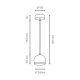 Suspension filaire BALL WOOD 1xGU10/5W/230V chêne mat - certifié FSC
