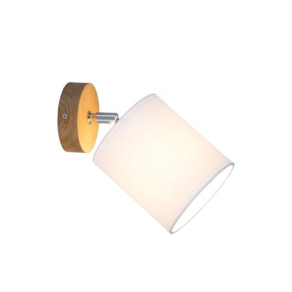 Applique murale spot APRILLIA 1xE27/25W/230V chêne/blanc