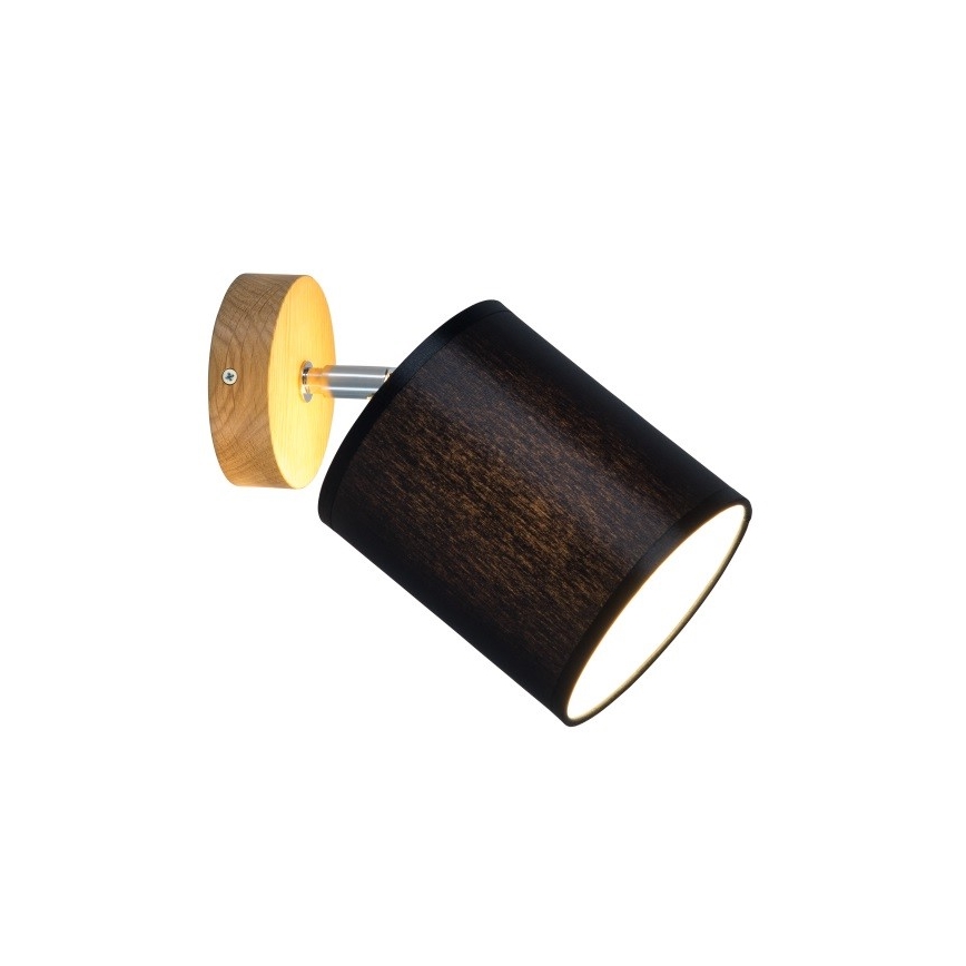 Applique murale spot APRILLIA 1xE27/25W/230V chêne noir