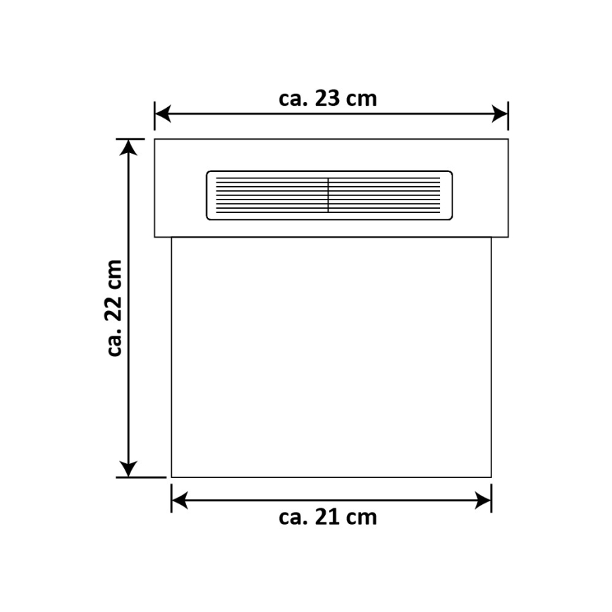 Numéro de maison solaire LED/2x0,07W/2,4V 1200 mAh IP44