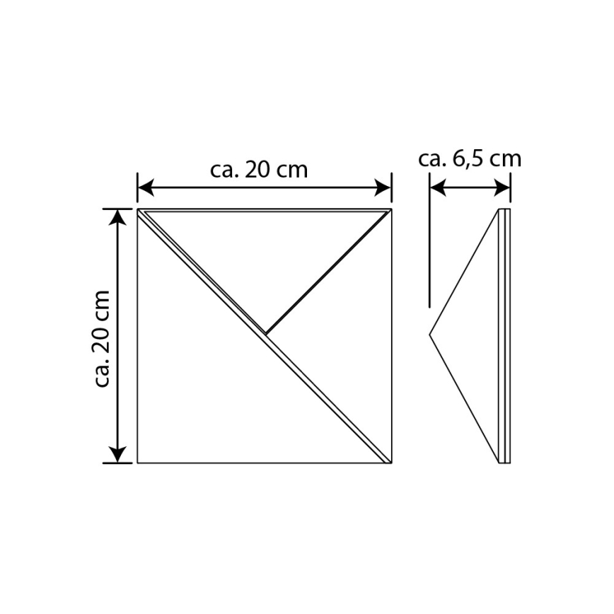 Numéro de maison solaire LED/3x0,1W/2,4V 1200 mAh IP44