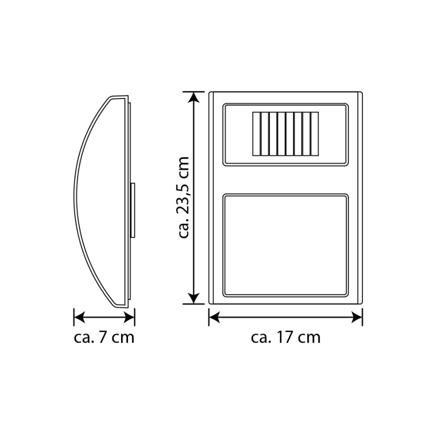 Numéro de maison solaire LED/3x0,1W/2,4V IP44