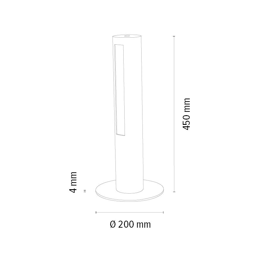 Lampe de table à intensité variable CONOR LED/9W/230V chêne – certifié FSC
