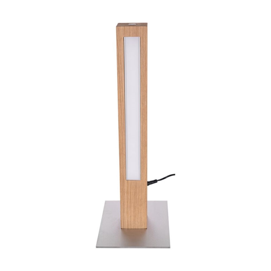 Lampe de table à intensité variable LEON LED/9W/230V chêne – certifié FSC