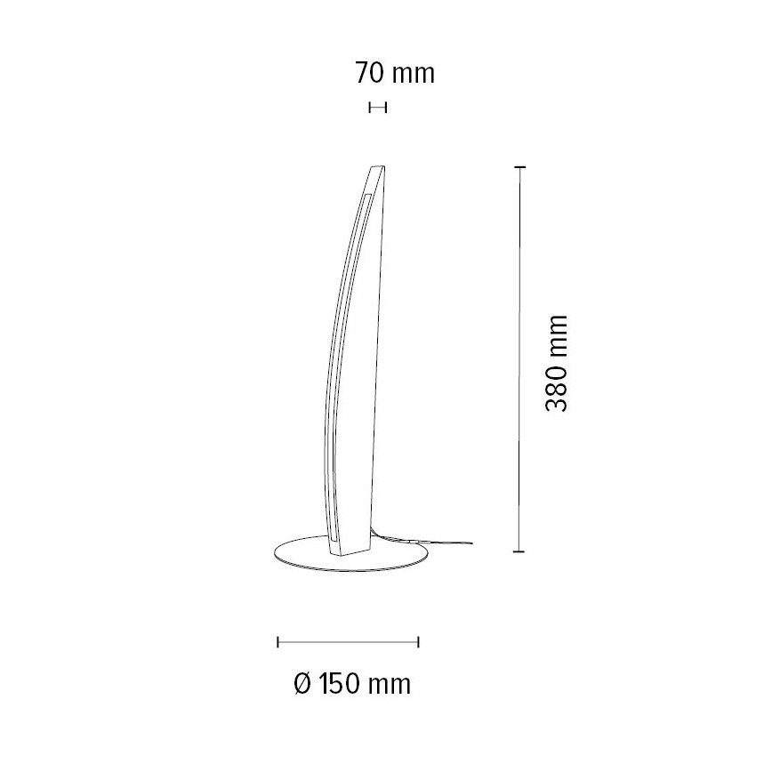 Lampe de table LED dimmable DUBAI LED/4W/230V chêne