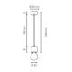 Suspension filaire TRONGO 1xE27/60W/230V chêne mat - certifié FSC