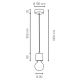 Suspension filaire PINO 1xE27/60W/230V pin - certifié FSC