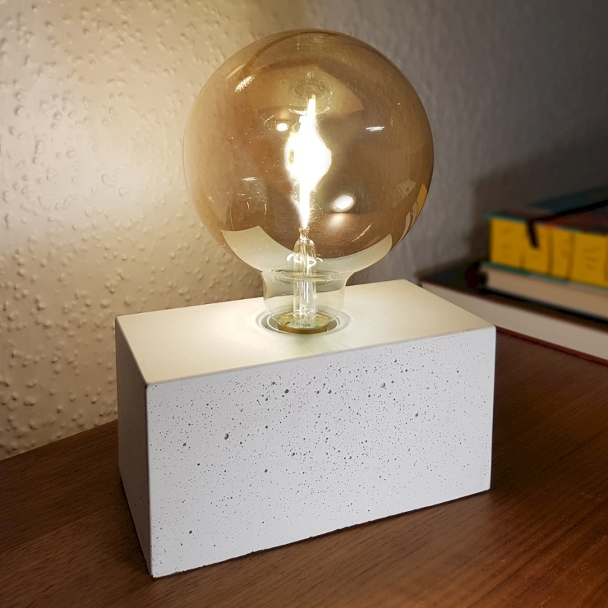 Lampe de table STRONG DOUBLE 1xE27/25W/230V béton