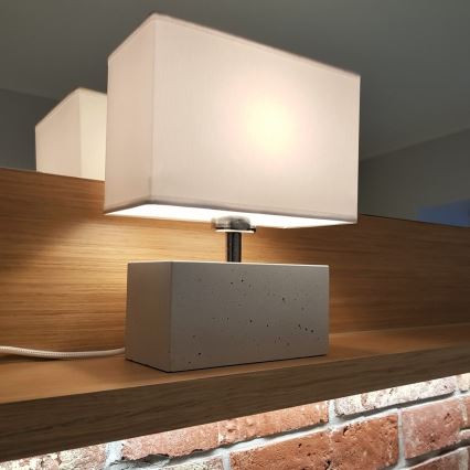 Lampe de table STRONG DOUBLE 1xE27/25W/230V béton