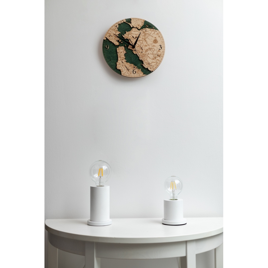 Lampe de table TASSE 1xE27/25W/230V hêtre