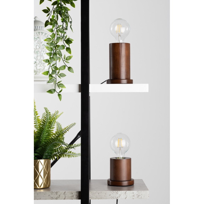Lampe de table TASSE 1xE27/25W/230V hêtre - certifié FSC
