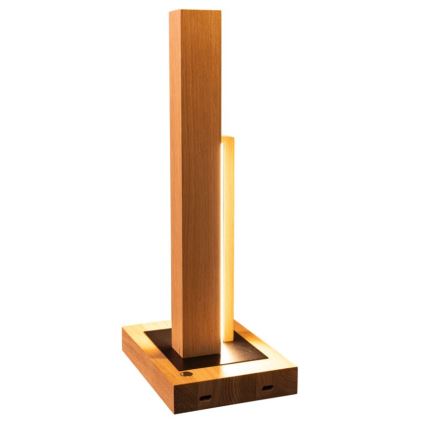 Lampe de table à intensité variable SOHO BLACK LED/10W/230V 45 cm chêne