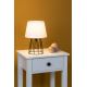 Spot-Light - Lampe de table MANGOO 1xE27/40W/230V blanche/noire - certifié FSC