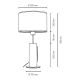 Lampe de table PINO 1xE27/40W/230V chêne - certifié FSC