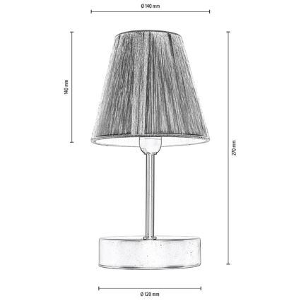 Lampe de table MILA 1xE14/25W/230V Bouleau