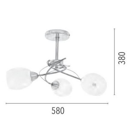 Suspension barre PISA 3xE27/60W/230V