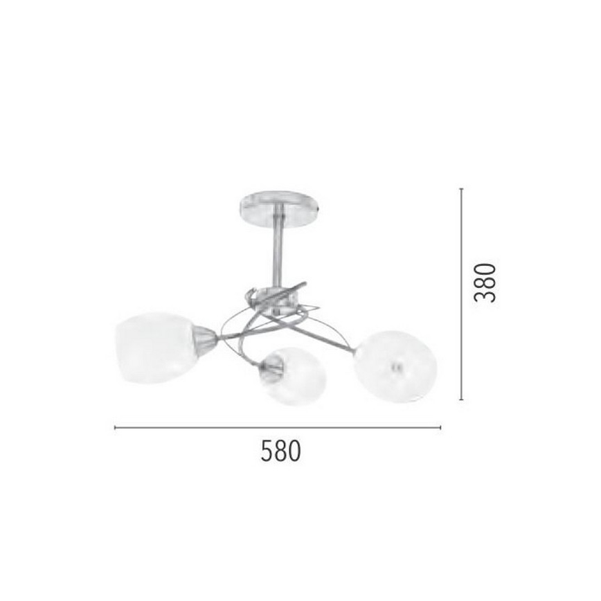 Suspension barre PISA 3xE27/60W/230V