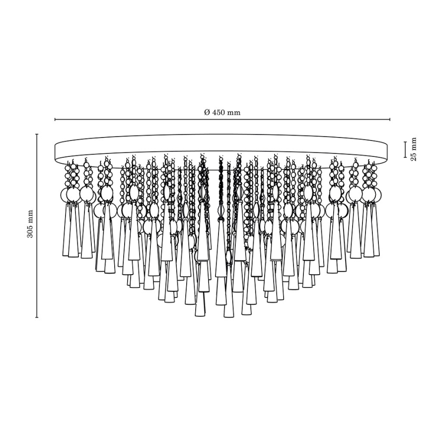 Plafonnier LUXORIA 8xG9/28W/230V