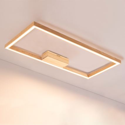 Plafonnier RAMME LED/34W/230V chêne mat - certifié FSC