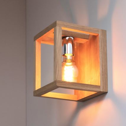 Applique murale KAGO 1xE27/60W/230V chêne