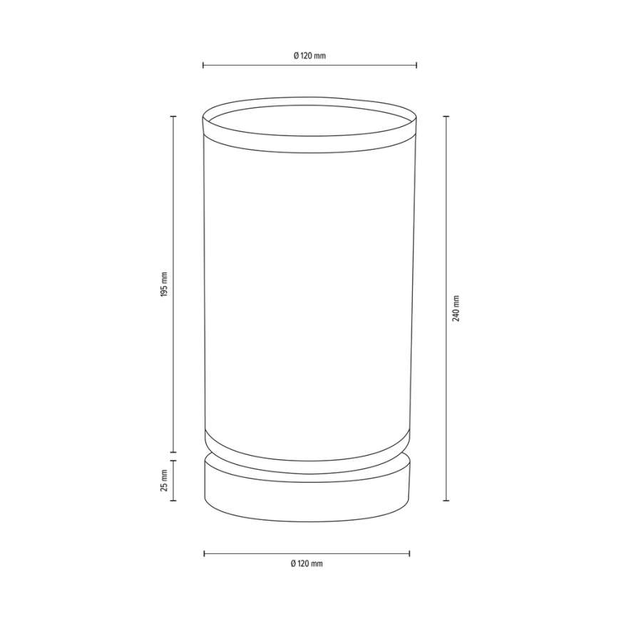 Lampe de table FIRE 1xE27/25W/230V chêne/blanc - certifié FSC