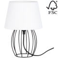 Spot-Light - Lampe de table MANGOO 1xE27/40W/230V blanche/noire