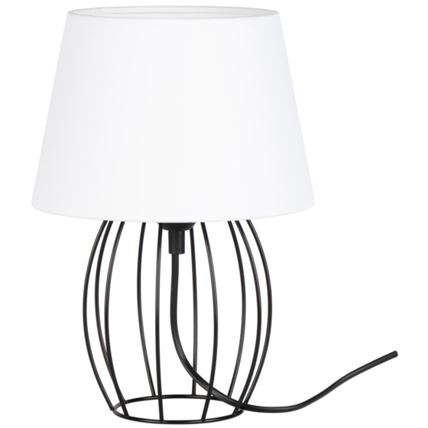 Spot-Light - Lampe de table MANGOO 1xE27/40W/230V blanche/noire