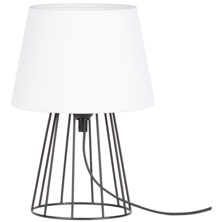 Spot-Light - Lampe de table MANGOO 1xE27/40W/230V blanche/noire