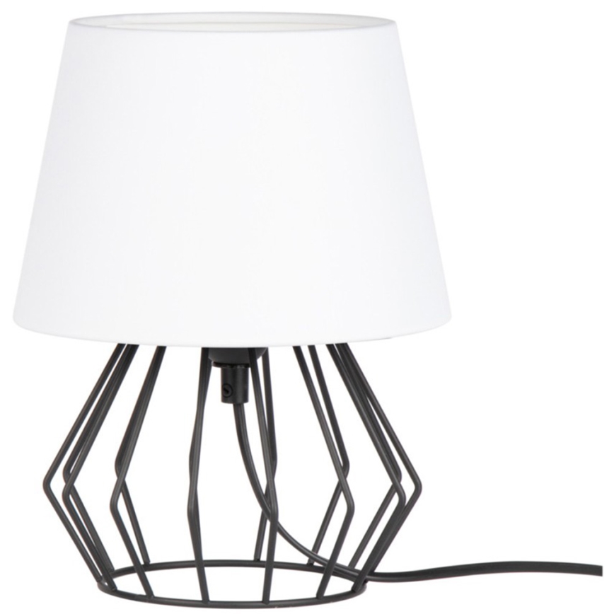 Spot-Light - Lampe de table MANGOO 1xE27/40W/230V blanche/noire