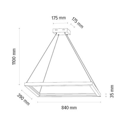 Suspension filaire à intensité variable LEGNO 2xLED/33W/230V chêne – certifié FSC