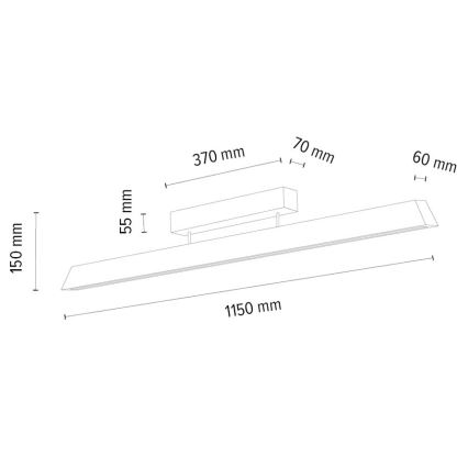 Plafonnier LED à intensité variable DEROTT 3xLED/14W/230V chêne – certifié FSC