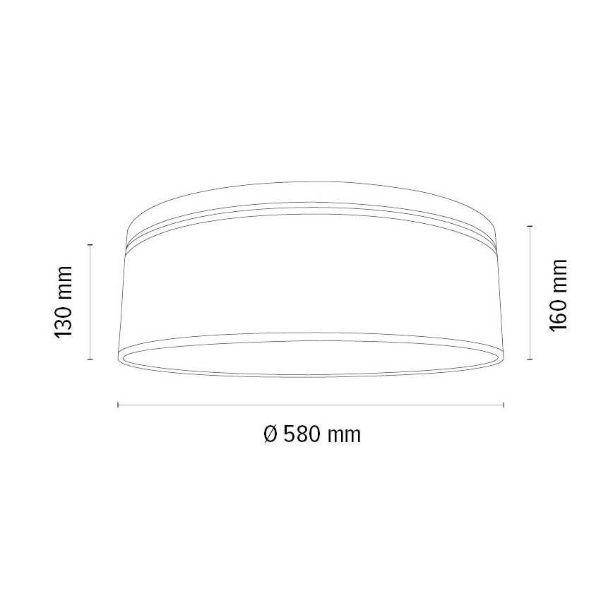 Plafonnier BOHO 3xE27/25W/230V diam. 58 cm chêne – FSC certifié