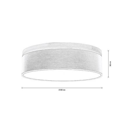 Plafonnier BOHO 4xE27/25W/230V d. 58 cm chêne – FSC certifié