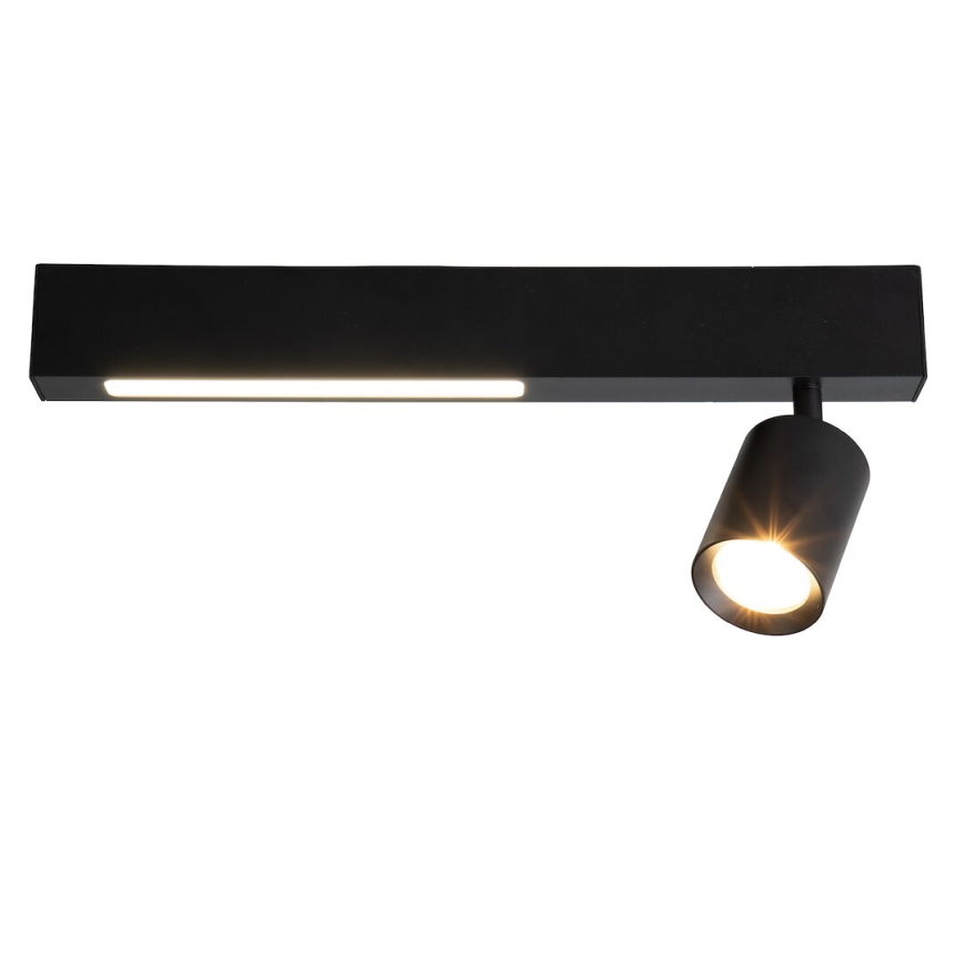 Spot MAGNET LED/5W/230V + 1xGU10/60W 3000/4000K noir