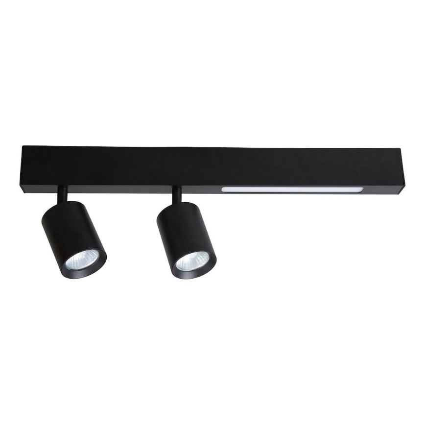 Spot MAGNET LED/5W/230V + 2xGU10/60W 3000/4000K noir