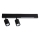 Spot MAGNET LED/5W/230V + 2xGU10/60W 3000/4000K noir