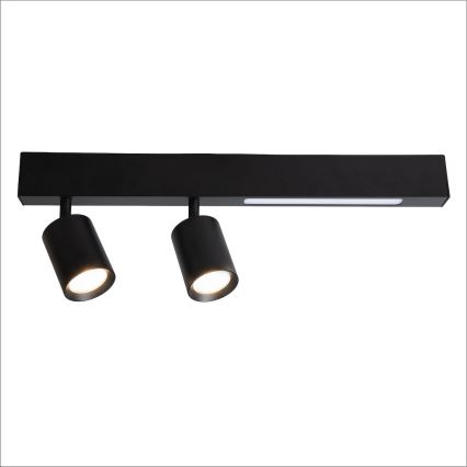 Spot MAGNET LED/5W/230V + 2xGU10/60W 3000/4000K noir