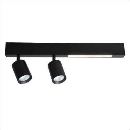 Spot MAGNET LED/5W/230V + 2xGU10/60W 3000/4000K noir