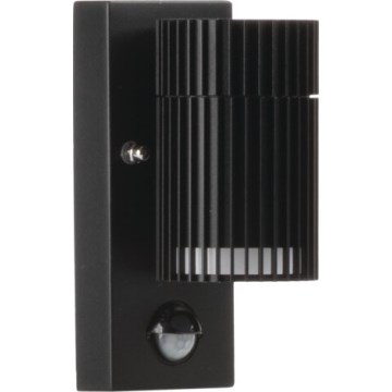 Spot mural d'extérieur orientable avec capteur de mouvement et capteur crépusculaire RADILO 1xGU10/11W/230V IP44 noir