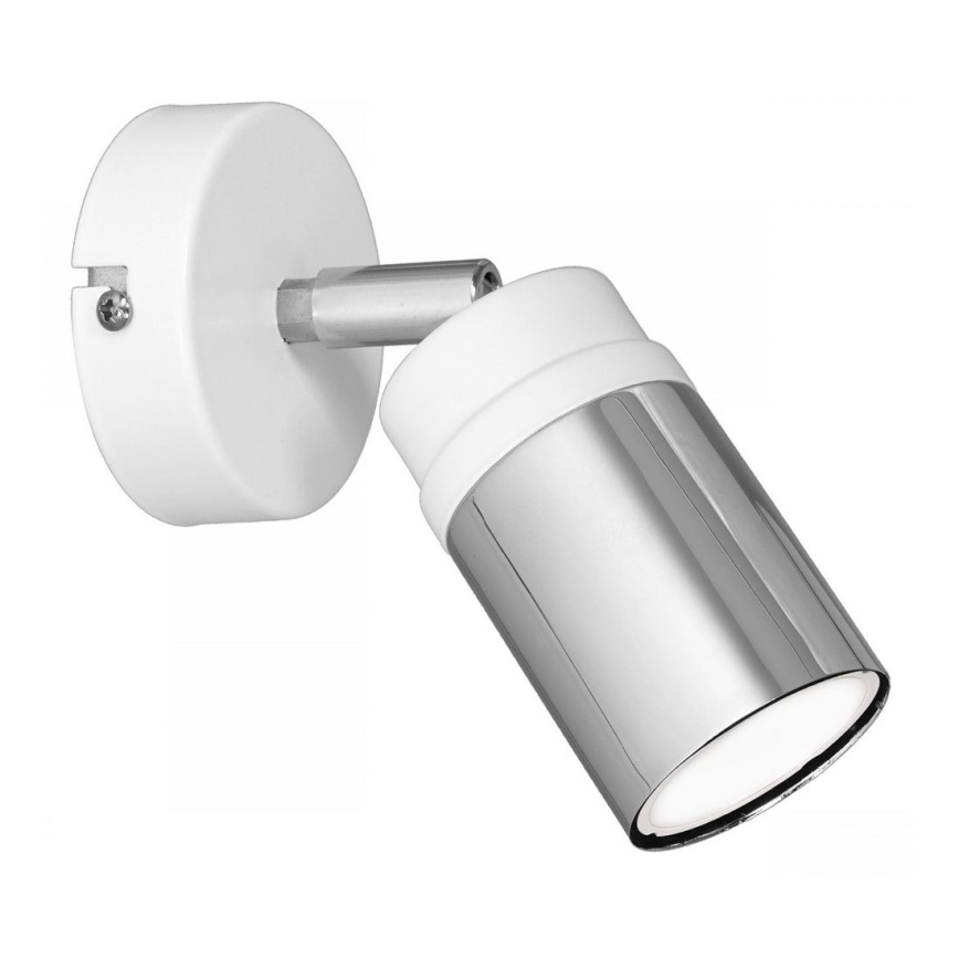 Spot mural NEST 1xGU10/8W/230V blanc/chrome brillant