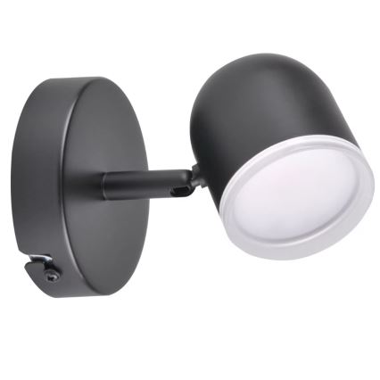 Spot mural RAWI LED/4,2W/230V noir