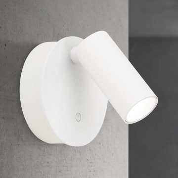 Spot mural tactile LED dimmable rechargeable LUXY LED/1W/5V 2200 mAh 2700/3000/4000K blanc