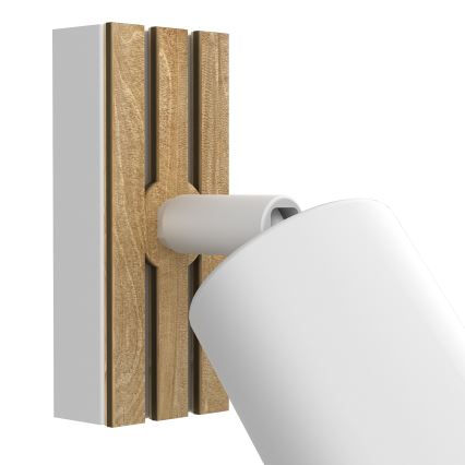 Spot mural TERRA 1xGU10/8W/230V blanc/chêne