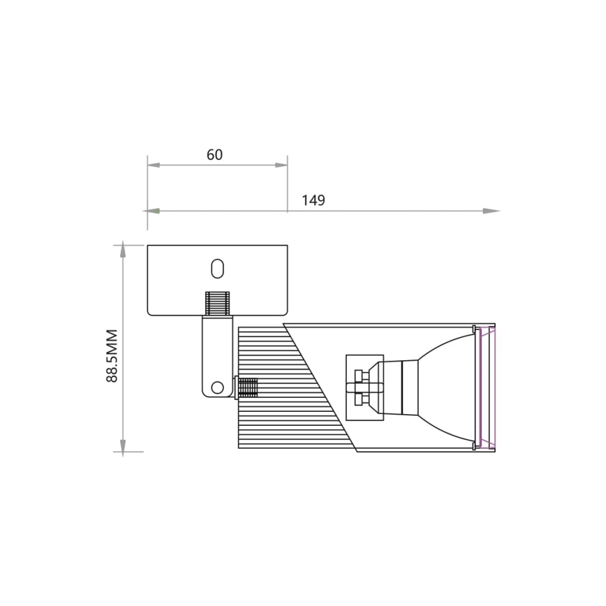 Spot NEO 1xGU10/8W/230V noir/doré