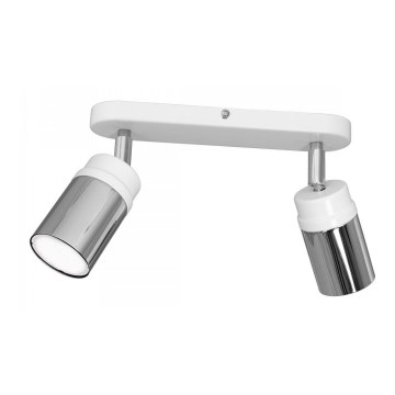 Spot NEST 2xGU10/8W/230V blanc/chrome brillant