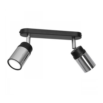 Spot NEST 2xGU10/8W/230V noir/chrome brillant