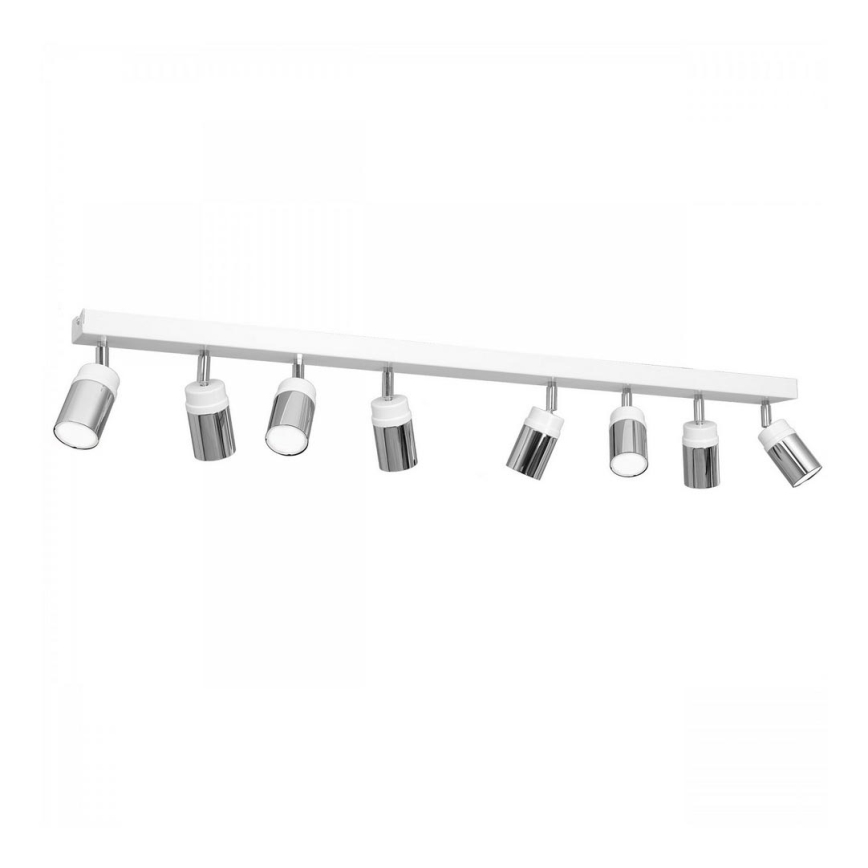Spot NEST 8xGU10/8W/230V blanc/chrome brillant