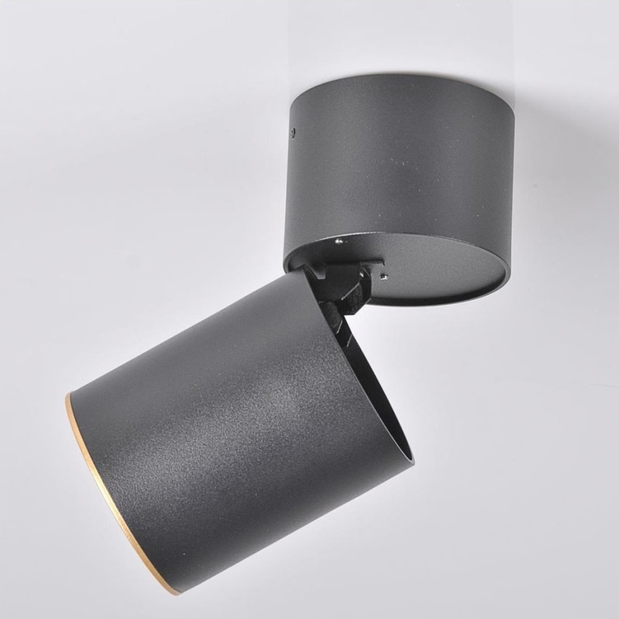 Spot NIXA 1xGU10/10W/230V noir/doré